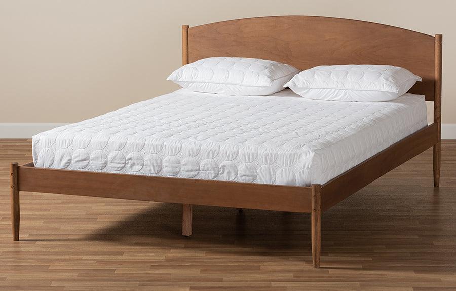Wholesale Interiors Beds - Leanora Queen Bed Ash walnut