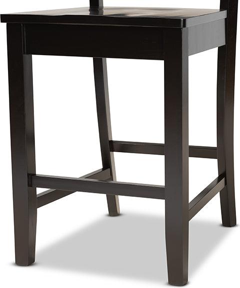Wholesale Interiors Barstools - Nicolette Bar Stool Dark Brown (Set of 2)