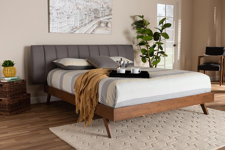 Wholesale Interiors Beds - Brita Queen Bed Gray