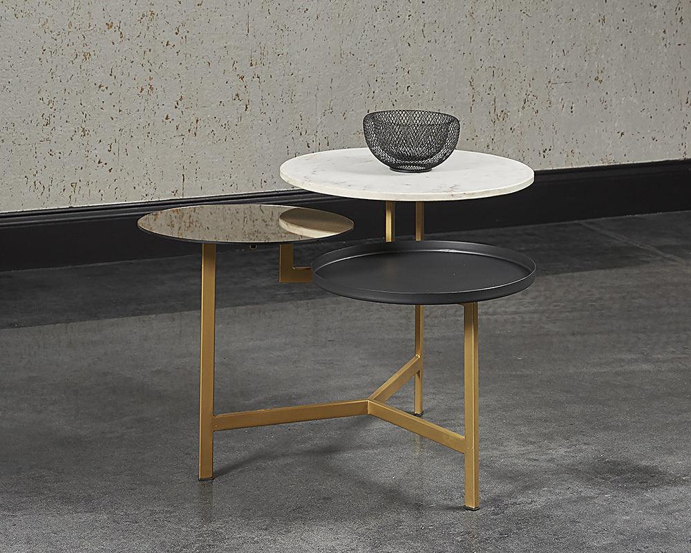 SUNPAN Coffee Tables - Diesel Coffee Table - Gunmetal / Smoked Mirror