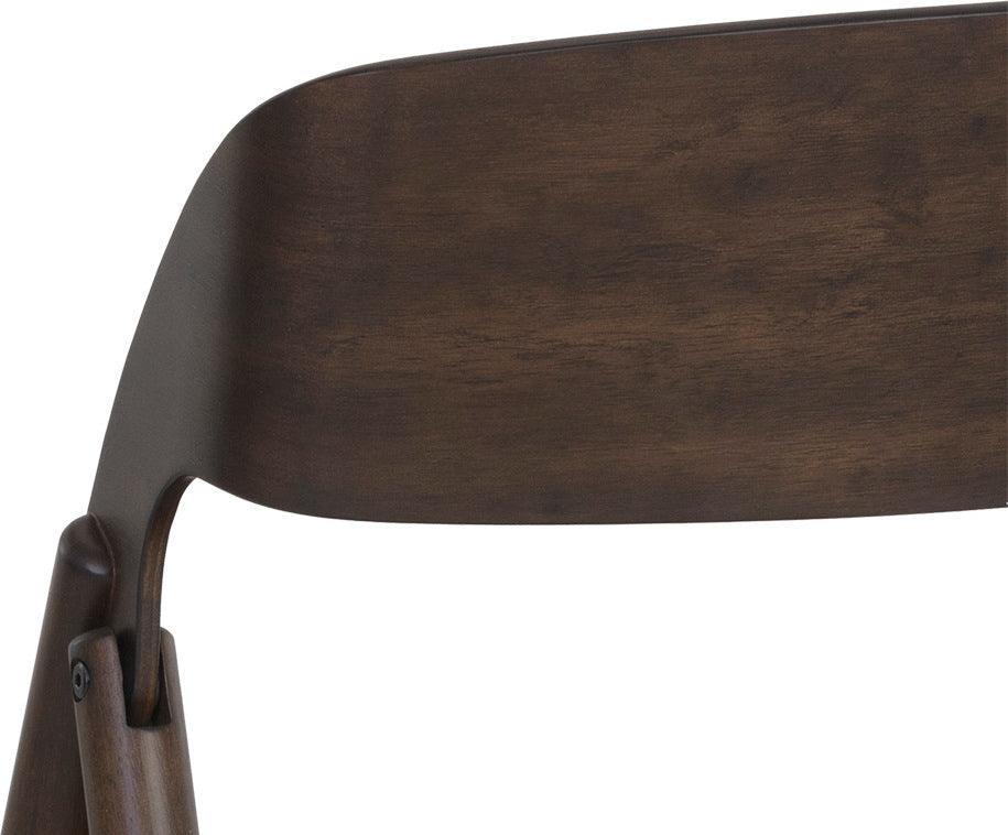 SUNPAN Dining Chairs - Ronny Folding Dining Chair - Walnut (Set of 2)