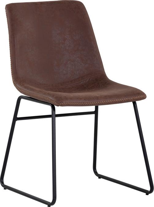 SUNPAN Dining Chairs - Cal Dining Chair - Antique Brown (Set of 2)