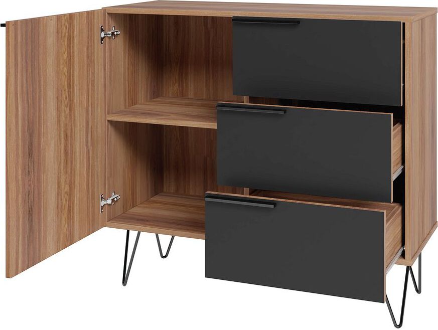 Manhattan Comfort Dressers - Beekman 35.43 Dresser in Brown and Black