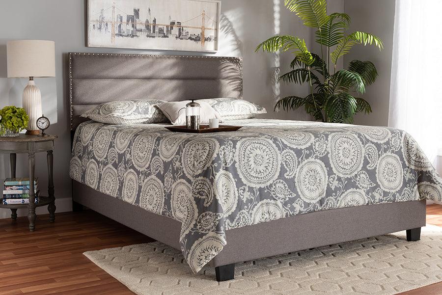 Wholesale Interiors Beds - Ansa Full Bed Gray & Black