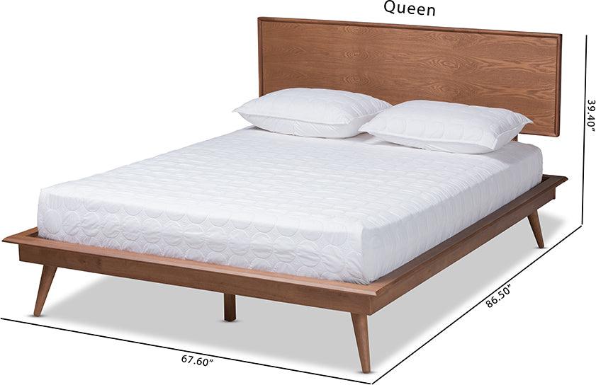 Wholesale Interiors Beds - Karine Full Bed Ash Walnut