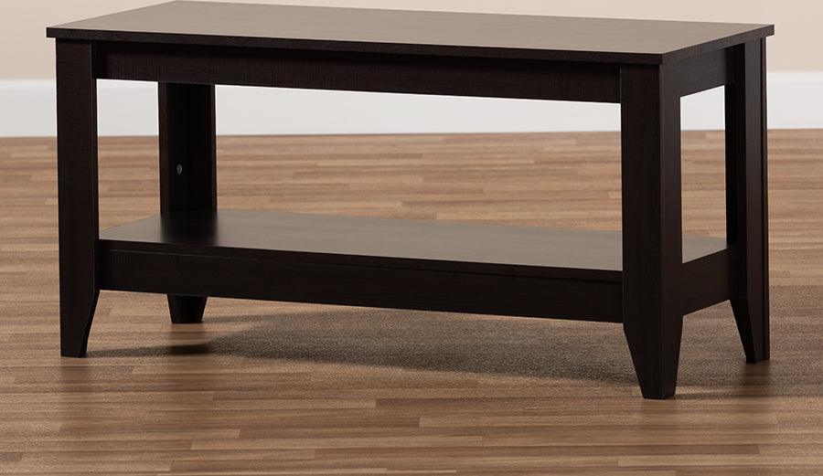 Wholesale Interiors Coffee Tables - Elada Modern and Contemporary Wenge Finished Wood Coffee Table