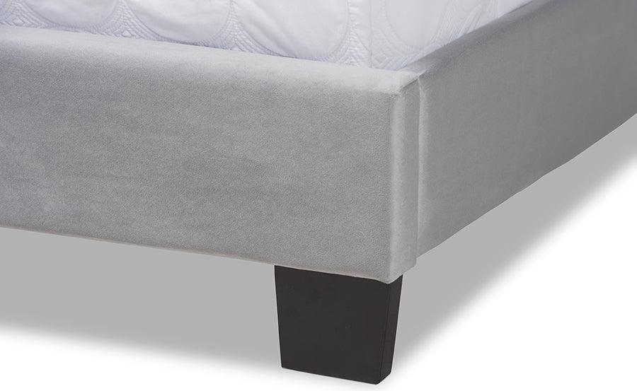 Wholesale Interiors Beds - Clare Full Bed Gray & Black
