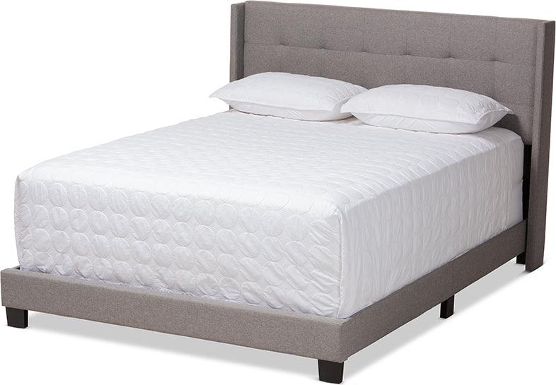 Wholesale Interiors Beds - Lisette Queen Bed Gray
