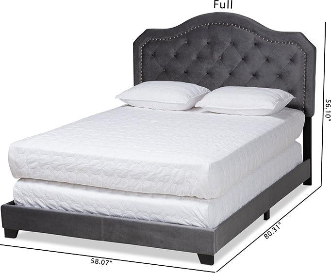 Wholesale Interiors Beds - Samantha Queen Bed Gray & Black