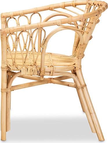Wholesale Interiors Dining Chairs - Kaka Modern Bohemian Natural Brown Rattan Dining Chair
