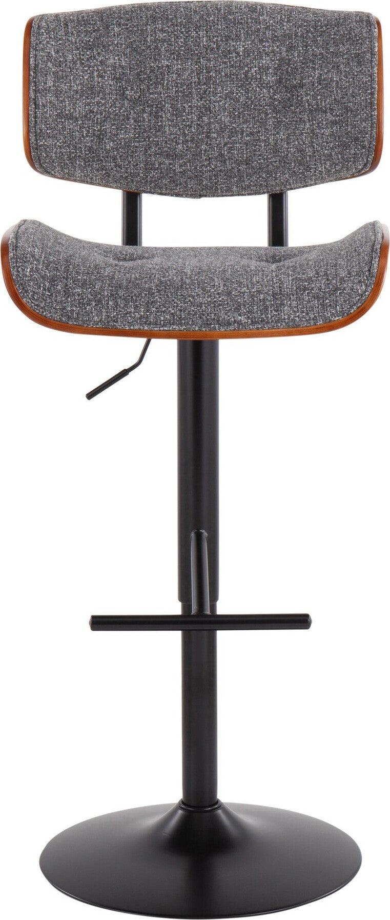 Lumisource Barstools - Lombardi Barstool Black & Gray
