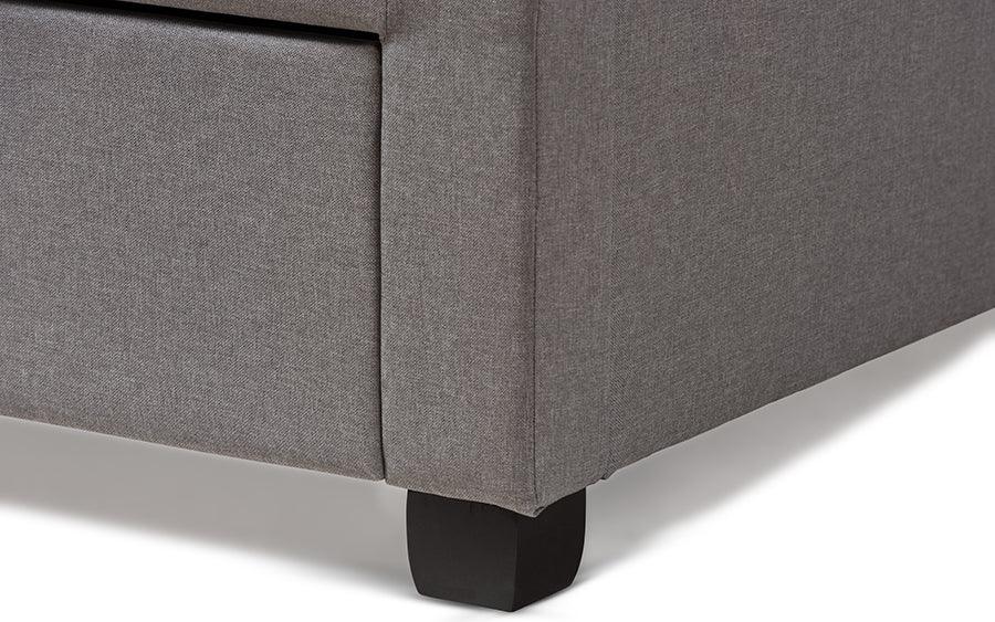 Wholesale Interiors Beds - Tibault Queen Storage Bed Gray