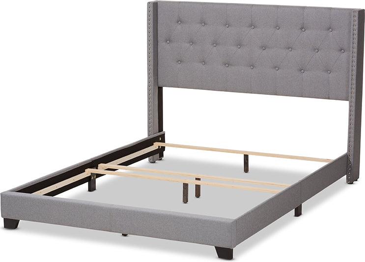 Wholesale Interiors Beds - Brady King Bed Light Gray