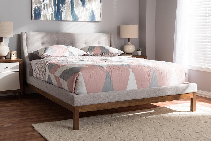 Wholesale Interiors Beds - Louvain Full Bed Grayish Beige