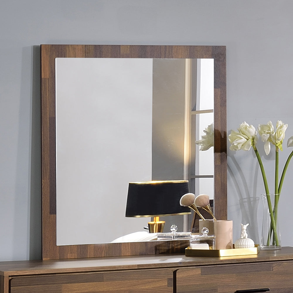 ACME Mirrors - ACME Hestia Mirror, Walnut Finish