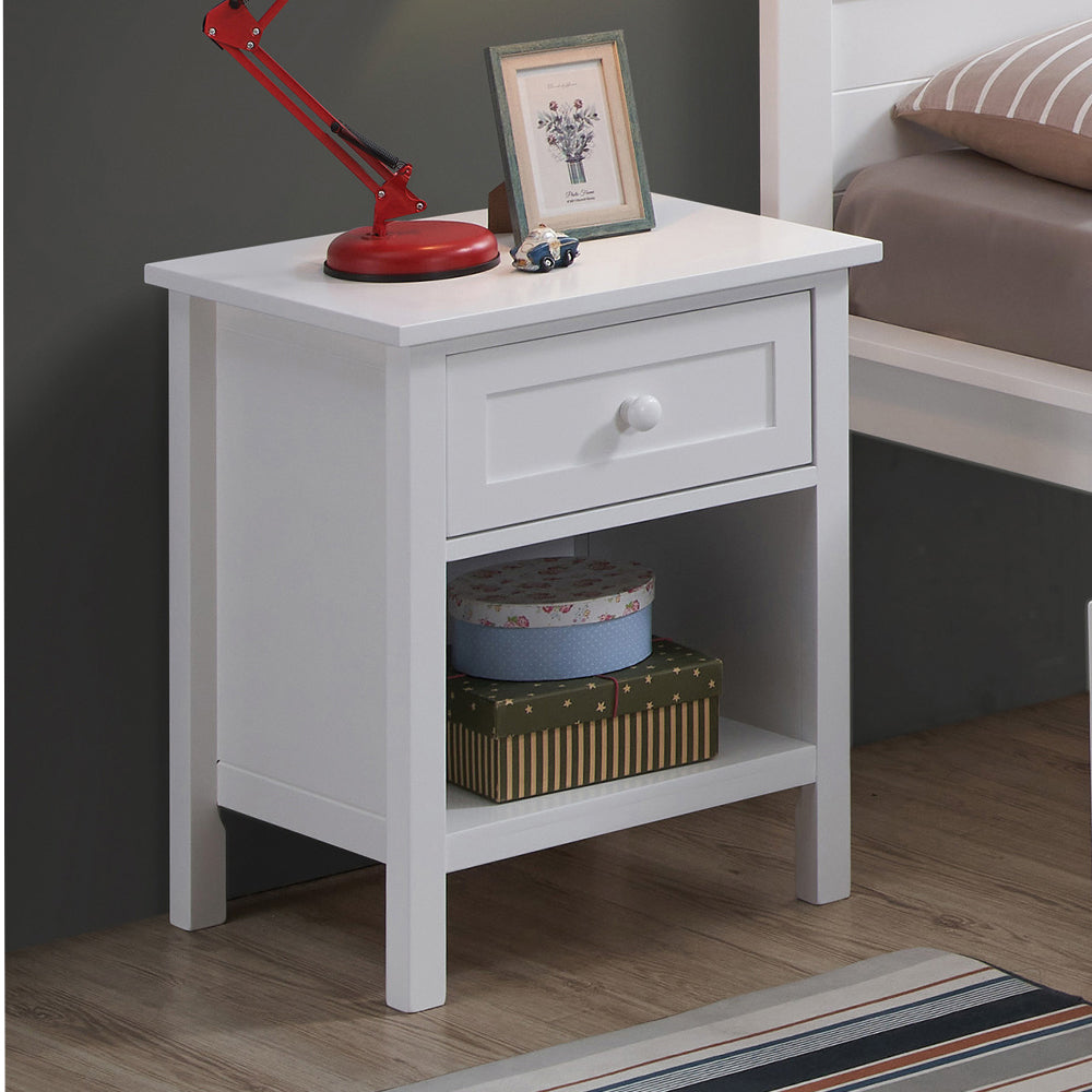 ACME Nightstands & Side Tables - ACME Iolanda Nightstand, White Finish