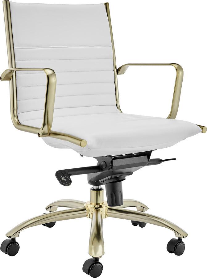 Euro Style Task Chairs - Dirk Low Back Task Chair White