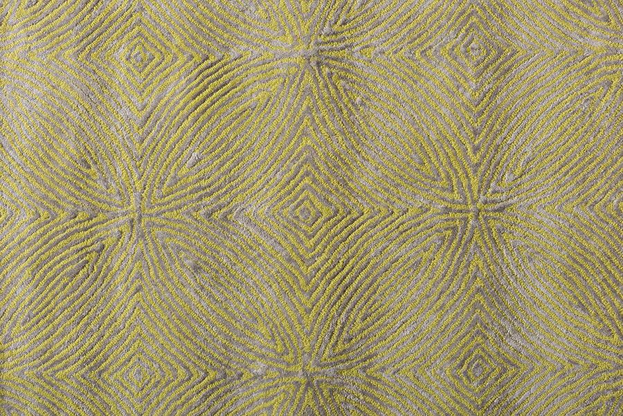 Wholesale Interiors Indoor Rugs - Leora Modern and Contemporary Lime Green and Gray Hand-Tufted Viscose Blend Area Rug