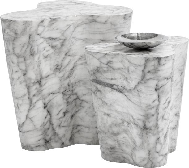 SUNPAN Side & End Tables - Ava End Table - Large - Marble Look