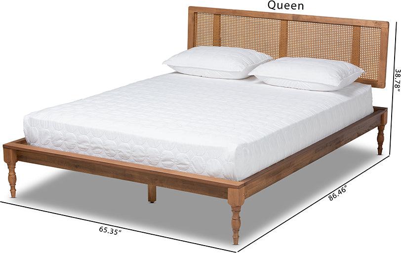 Wholesale Interiors Beds - Romy King Bed Ash walnut