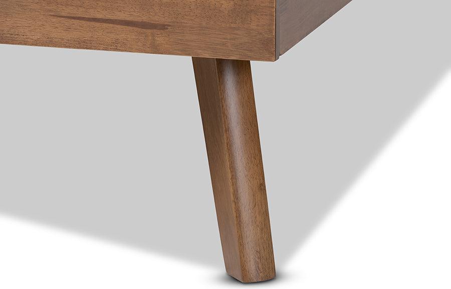 Wholesale Interiors Beds - Alke Full Bed Light Gray & Walnut