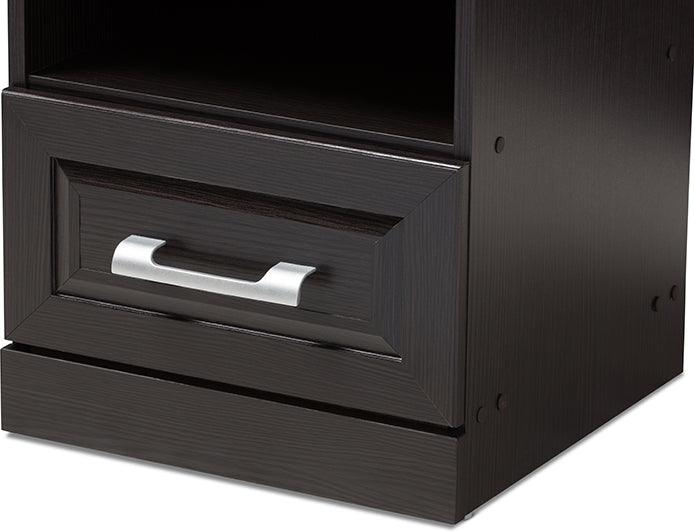 Wholesale Interiors Nightstands & Side Tables - Odelia Nightstand Wenge Dark Brown