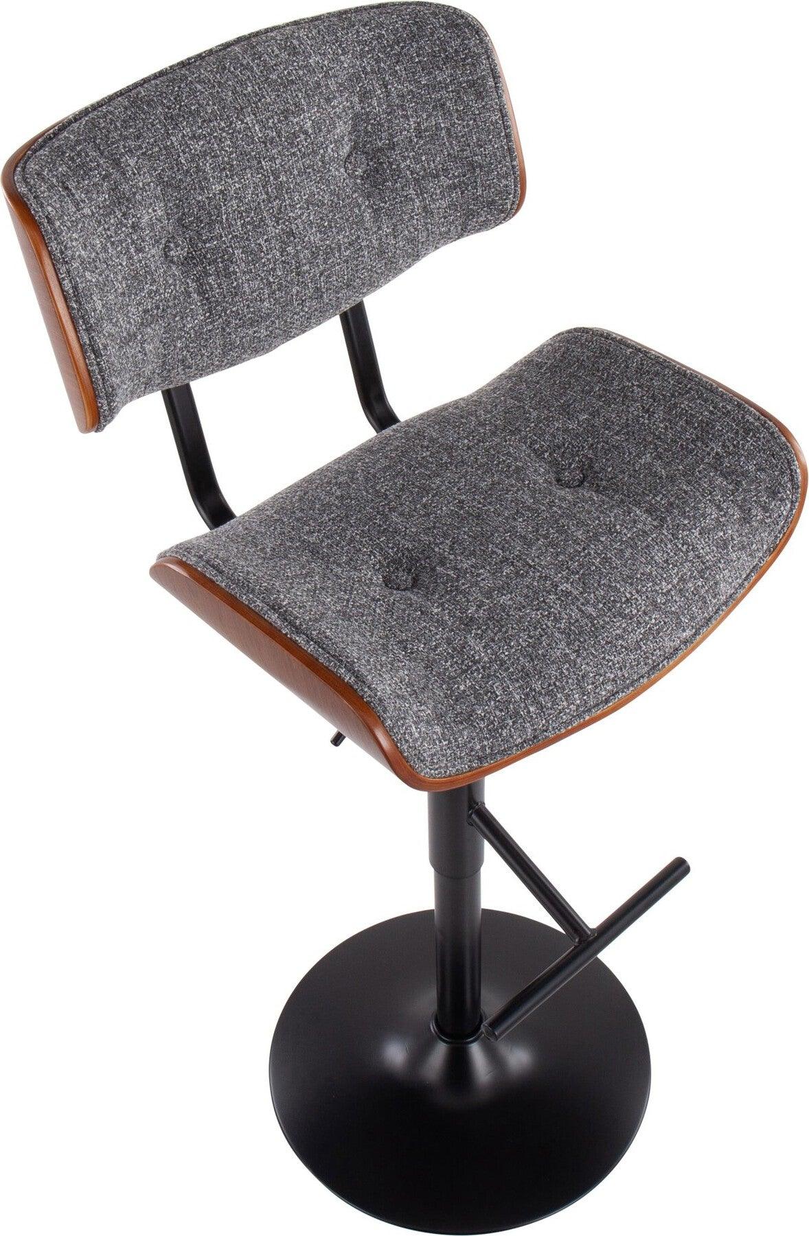 Lumisource Barstools - Lombardi Barstool Black & Gray