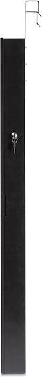 Wholesale Interiors Cabinets & Wardrobes - Richelle Modern and Contemporary Black Wood Hanging Jewelry Armoire with Mirror