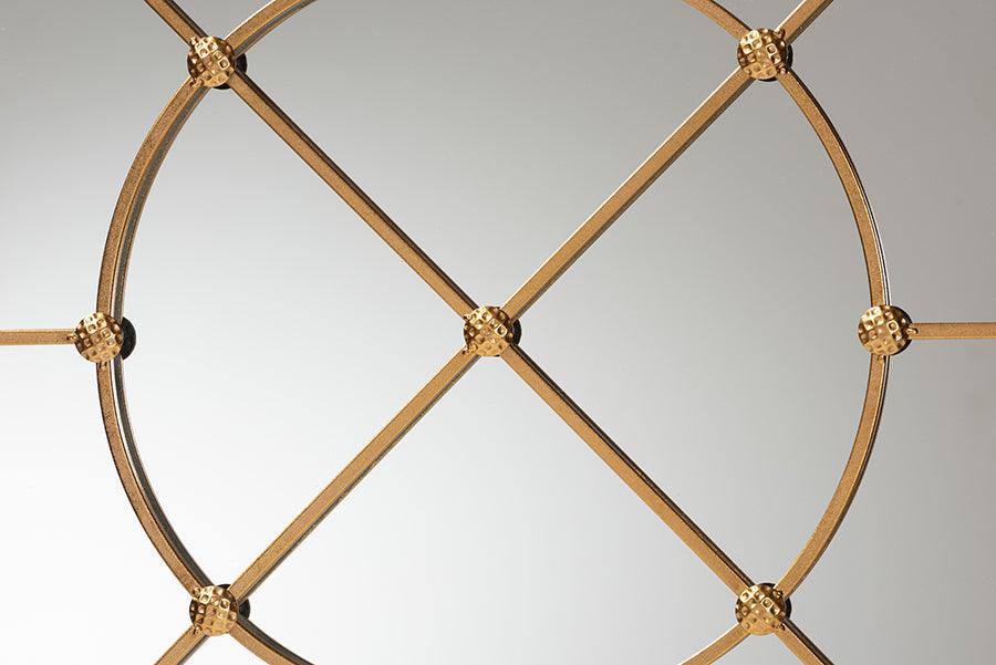 Wholesale Interiors Mirrors - Ohara Gold Finished Metal Accent Wall Mirror