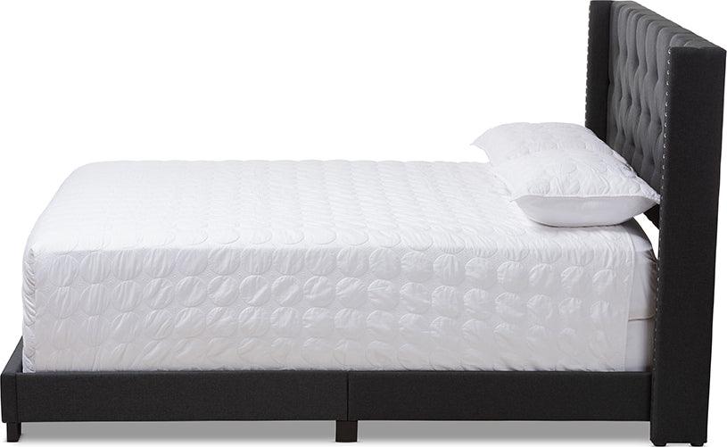 Wholesale Interiors Beds - Brady Queen Bed Charcoal Gray