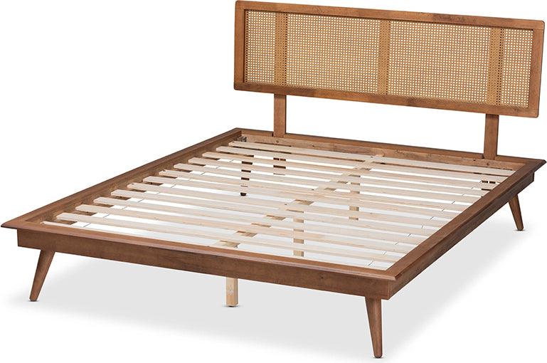 Wholesale Interiors Beds - Nura King Bed Walnut Brown