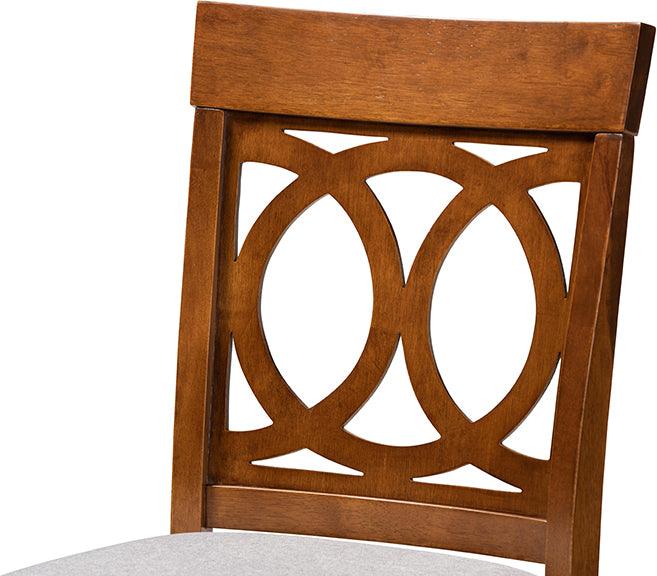 Wholesale Interiors Barstools - Violet Bar Stool Gray & Walnut (Set of 2)