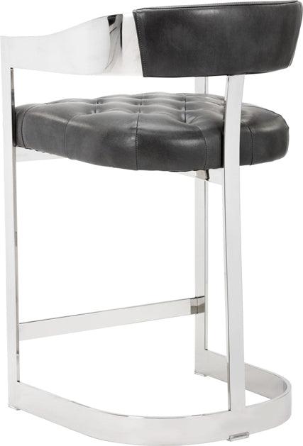 SUNPAN Barstools - Beaumont Counter Stool - Stainless Steel - Cantina Magnetite