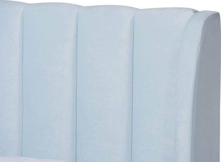 Wholesale Interiors Beds - Saverio Queen Bed Light Blue
