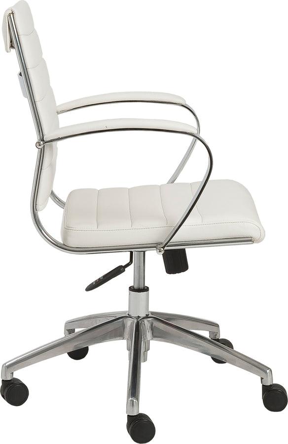 Euro Style Task Chairs - Axel Low Back Office Chair White