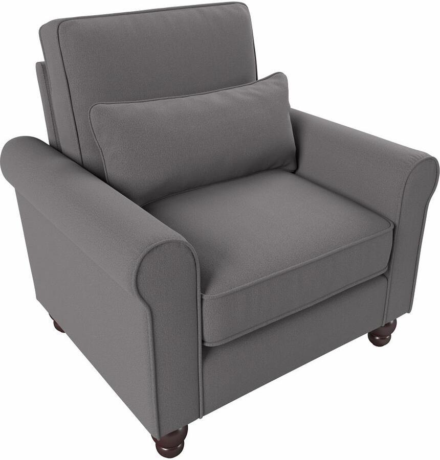 Bush Business Furniture Accent Chairs - Accent Chair with Arms French Gray Herringbone Fabric N