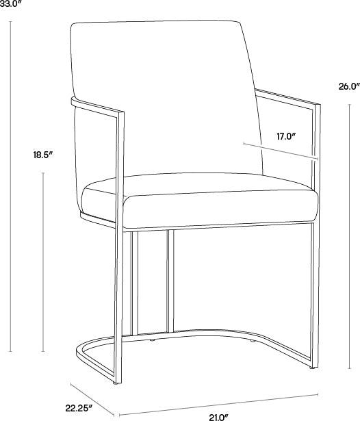 SUNPAN Dining Chairs - Rayla Dining Armchair - Belfast Oatmeal