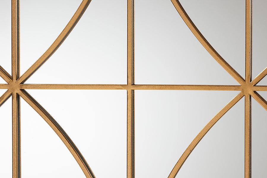 Wholesale Interiors Mirrors - Celerina Gold Finished Metal Accent Wall Mirror