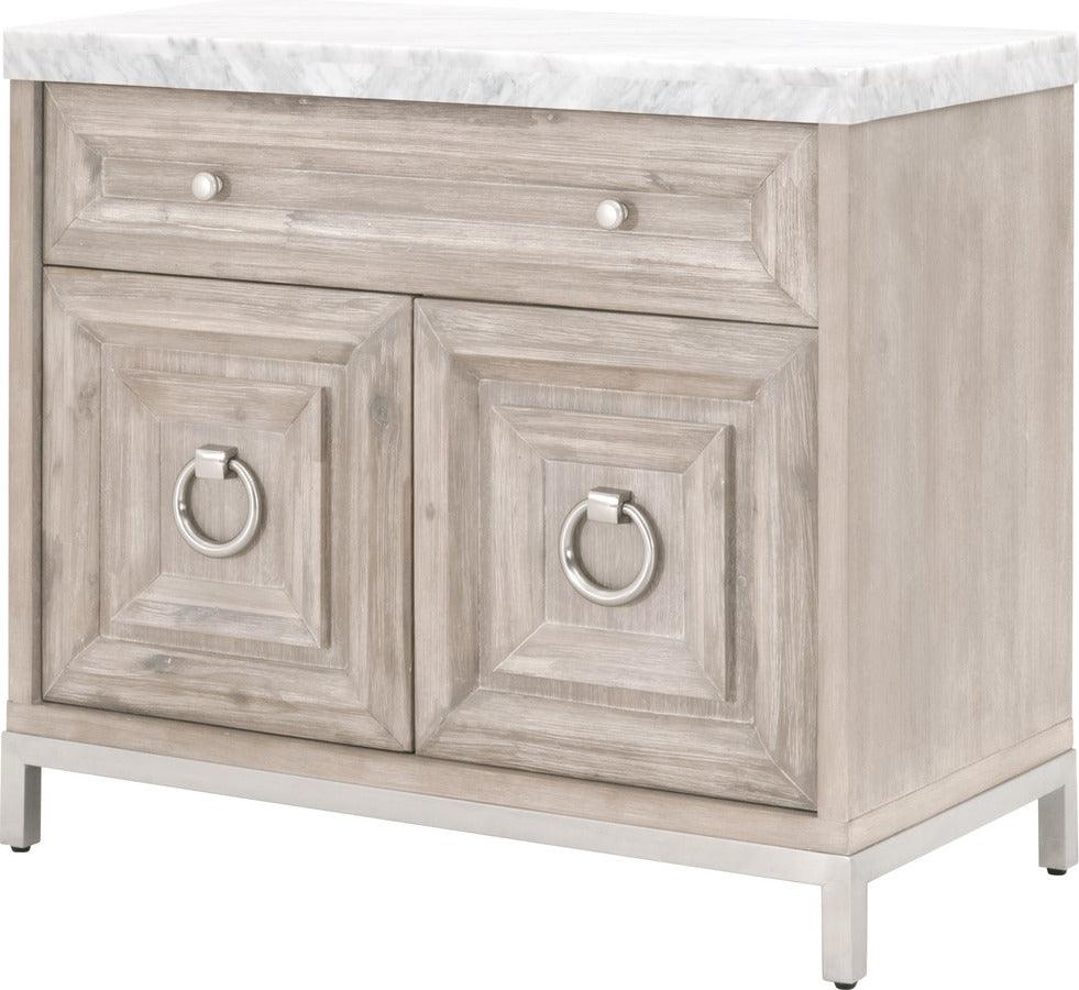 Essentials For Living Nightstands & Side Tables - Azure Carrera Media Chest