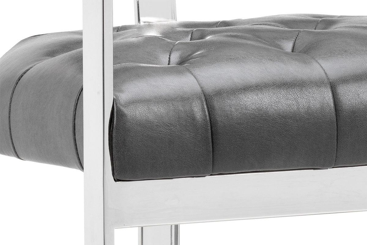 SUNPAN Barstools - Beaumont Counter Stool - Stainless Steel - Cantina Magnetite