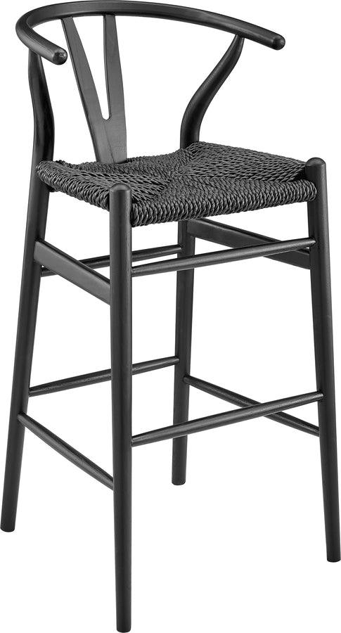 Euro Style Barstools - Evelina Outdoor Bar Stool Black