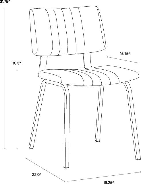 SUNPAN Dining Chairs - Berkley Dining Chair - Bravo Admiral (Set of 2)