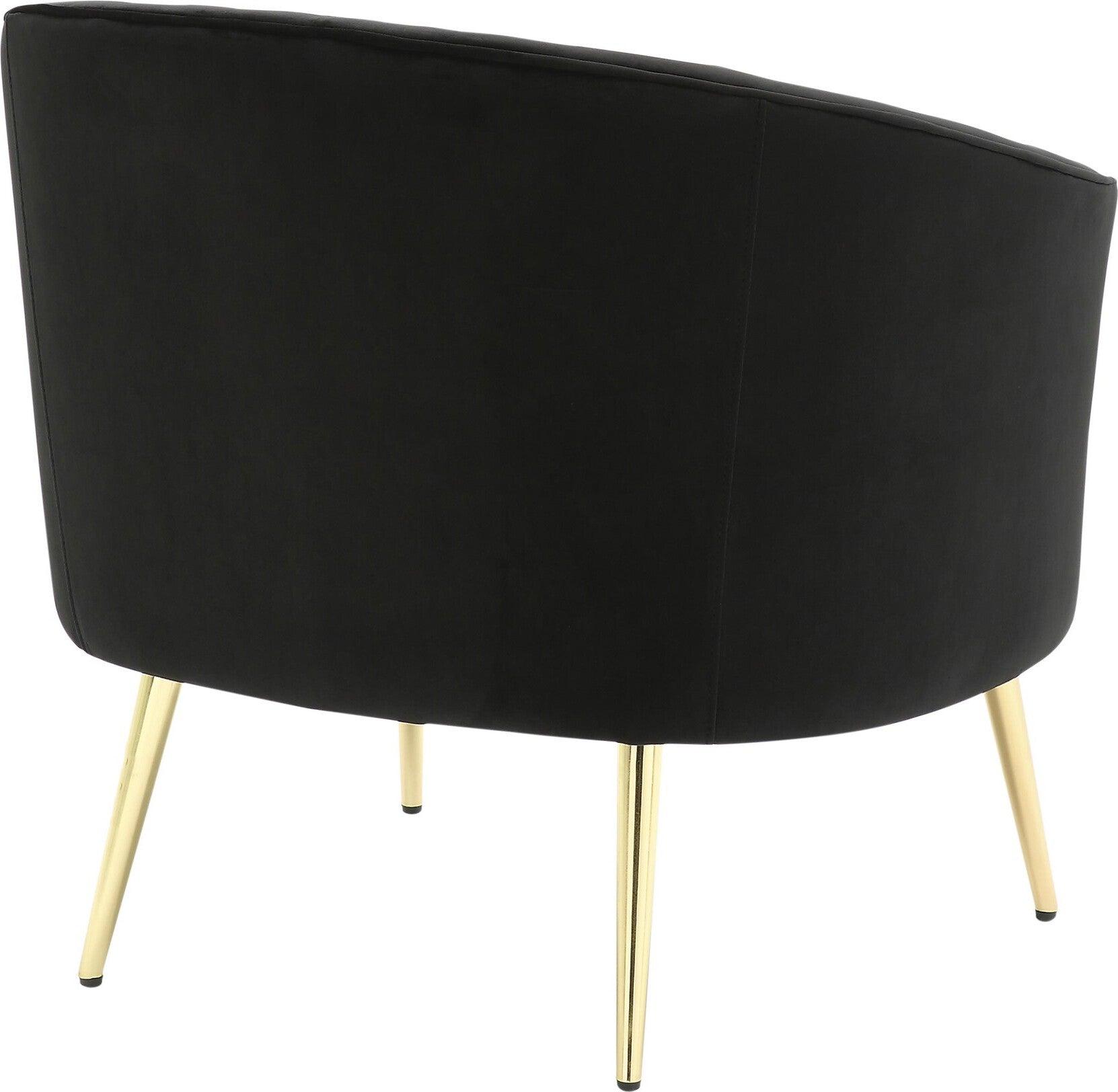 Lumisource Accent Chairs - Tania Accent Chair Gold & Black