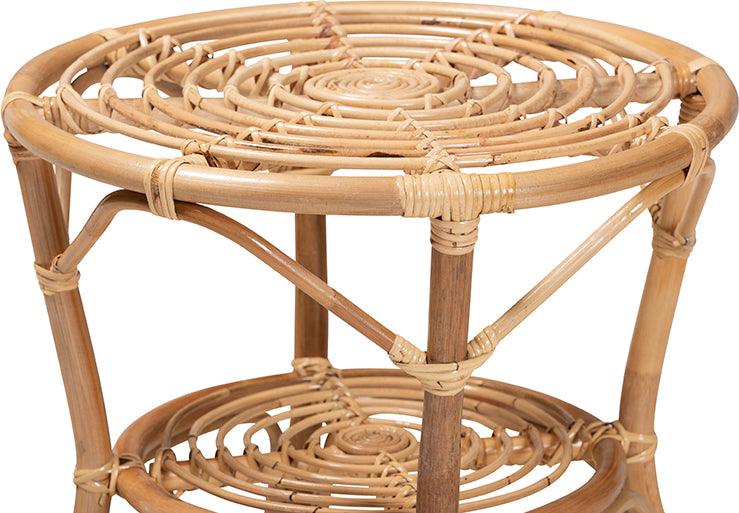 Wholesale Interiors Coffee Tables - Cariel Modern Bohemian Natural Brown Rattan Coffee Table
