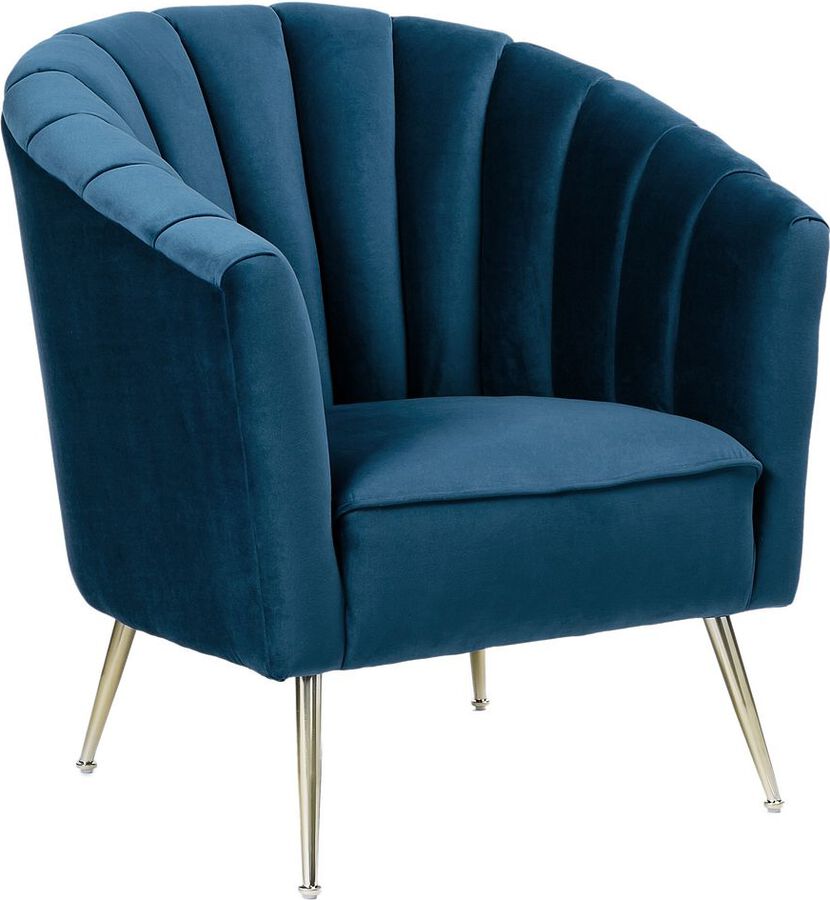Scalloped accent hot chair
