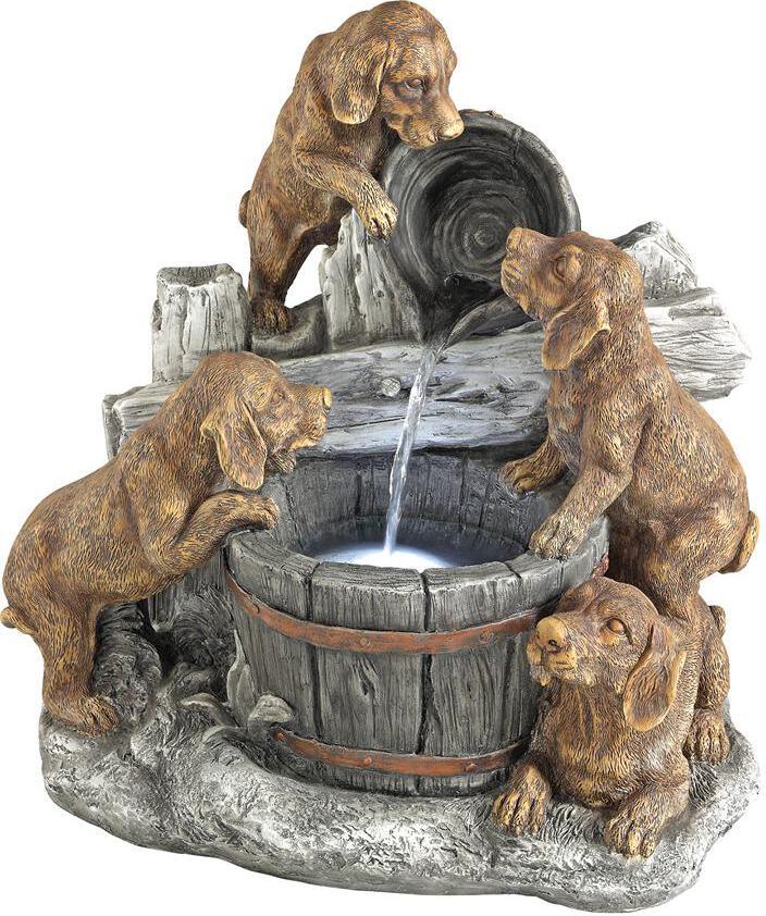 Design Toscano Garden Lovers Gifts - Puppy Pail Pour Garden Fountain