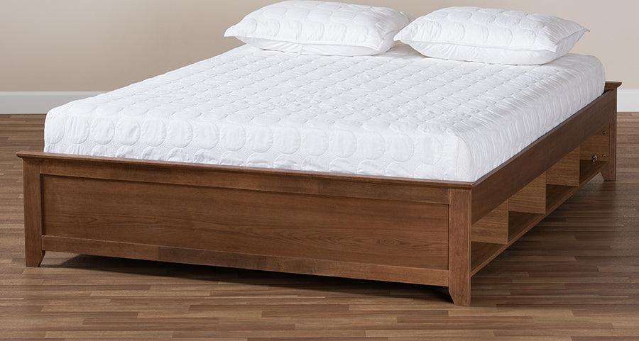 Wholesale Interiors Beds - Anders Queen Storage Bed Ash walnut