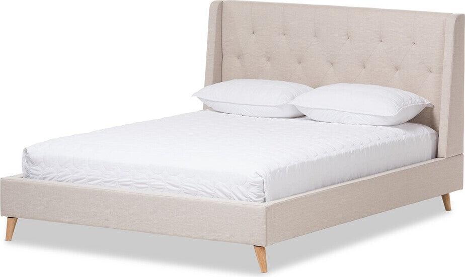 Wholesale Interiors Beds - Adelaide King Bed Light Beige