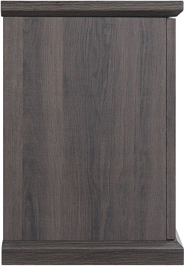 Manhattan Comfort Fireplaces - Franklin Fireplace in Heavy Brown
