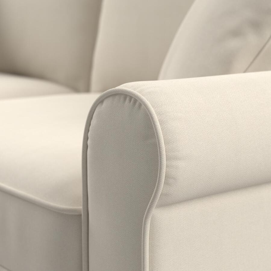 Bush Business Furniture Accent Chairs - Accent Chair with Arms Cream Herringbone Fabric M